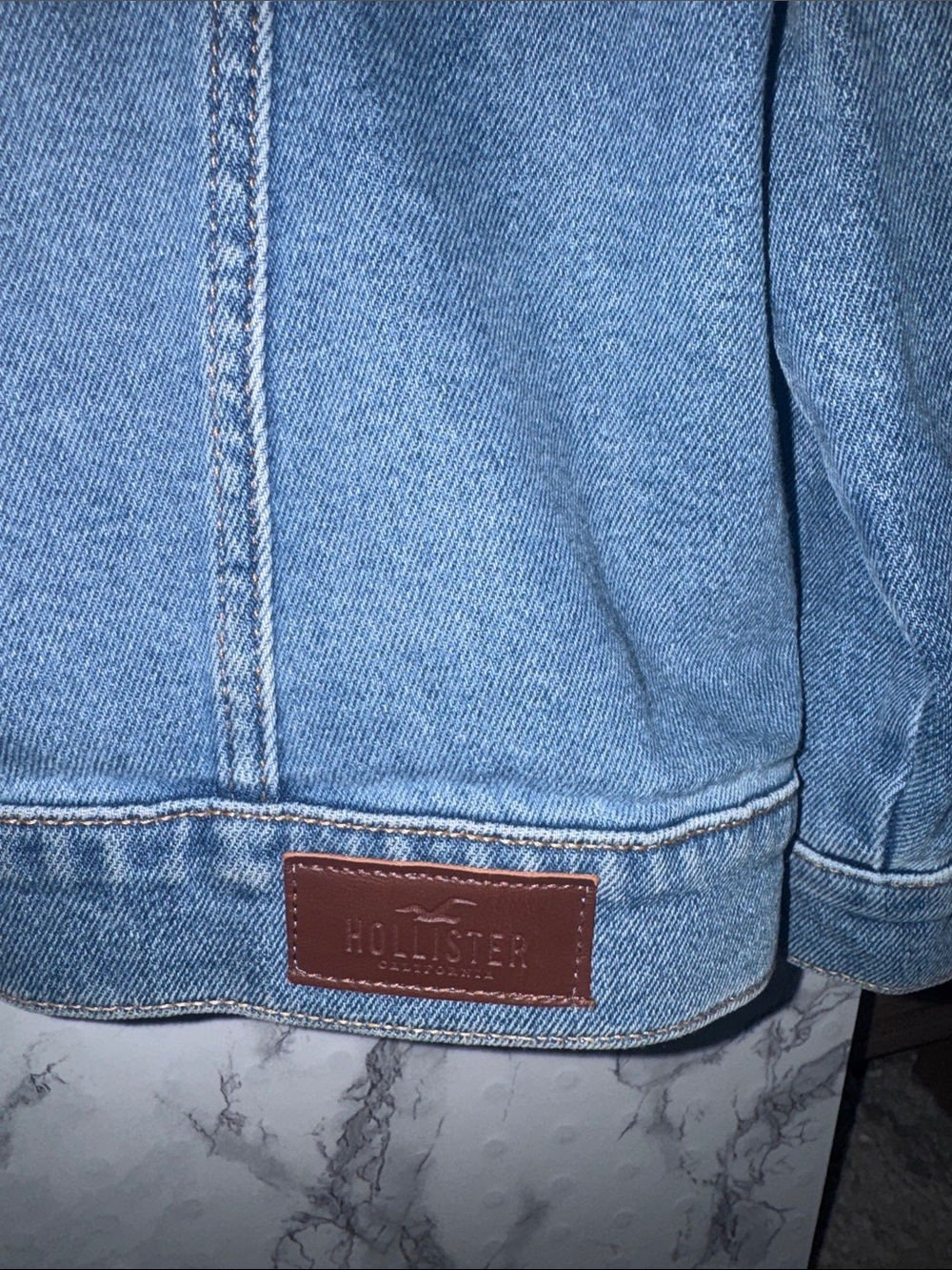 Hollister Jean Jacket Medium-Light Wash Size L - Picture 8 of 8